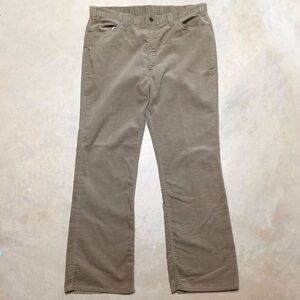 Vintage 70s Levi's Big E Brown Corduroy Flare Bell Bottom Pants - Fits 38x32